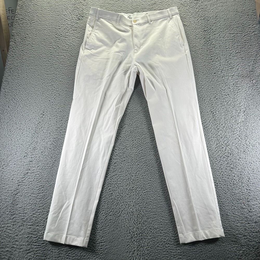 Lauren Ralph Lauren Pant Men's 36x32 White‎ Nylon Windbreaker Golf Performance